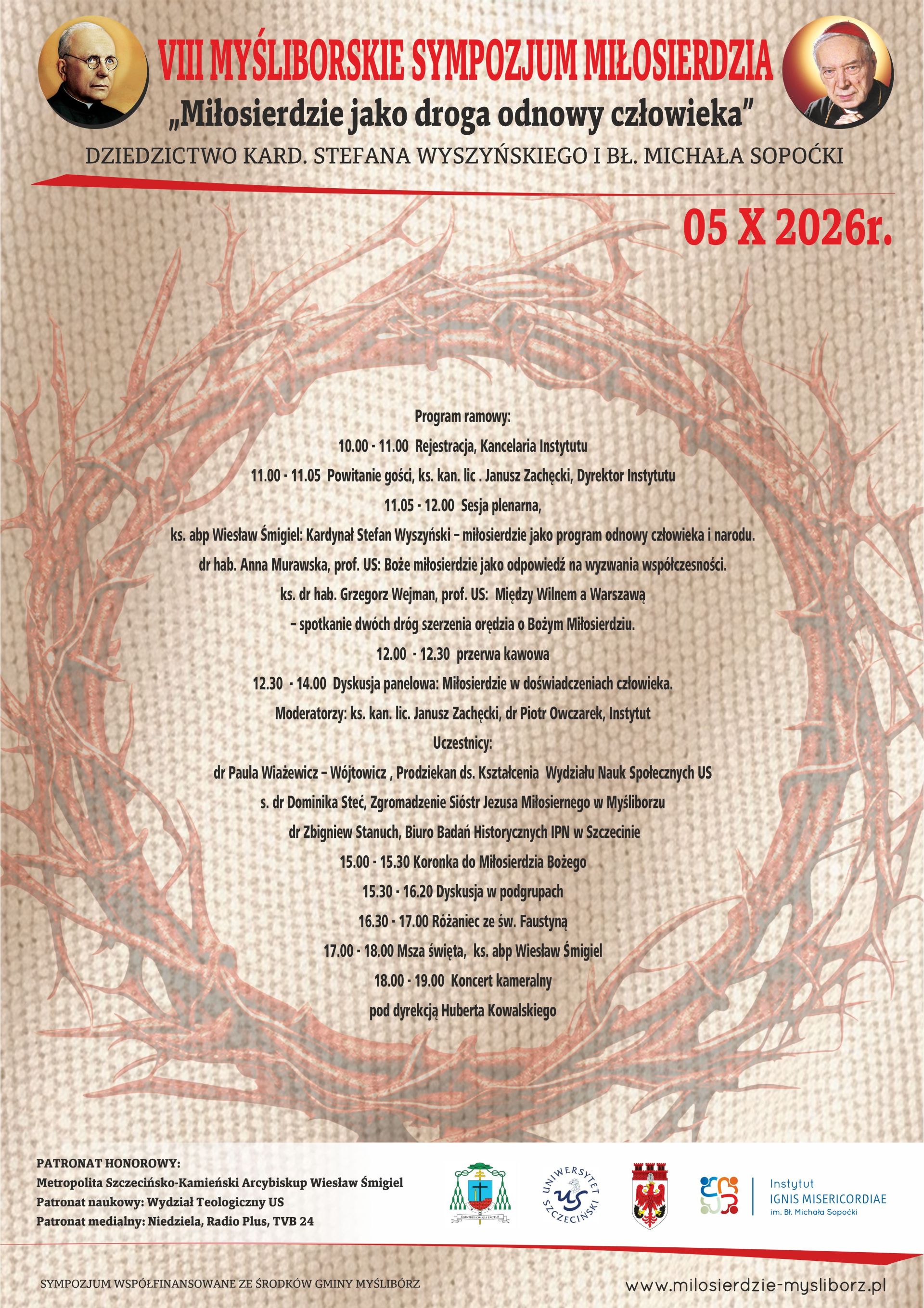 VIII MYŚLIBORSKIE SYMPOZJUM MIŁOSIERDZIA.